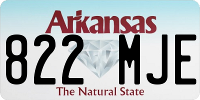 AR license plate 822MJE
