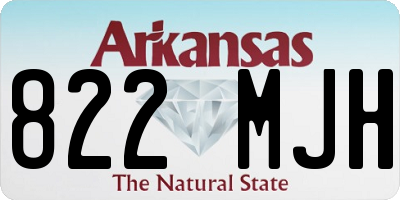 AR license plate 822MJH