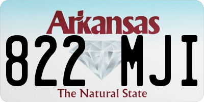AR license plate 822MJI