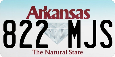 AR license plate 822MJS