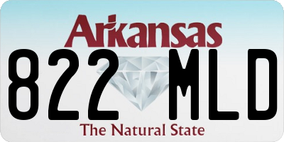 AR license plate 822MLD