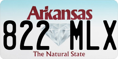 AR license plate 822MLX