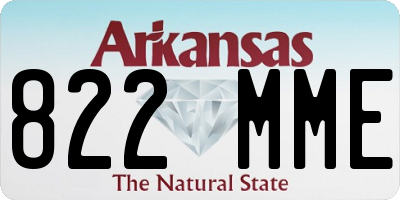 AR license plate 822MME