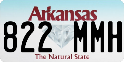 AR license plate 822MMH