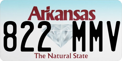 AR license plate 822MMV
