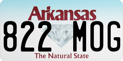 AR license plate 822MOG