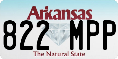 AR license plate 822MPP