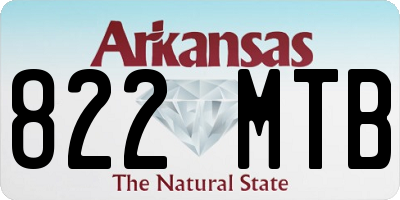 AR license plate 822MTB