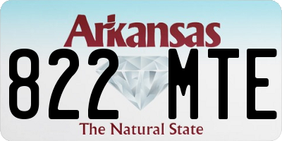 AR license plate 822MTE