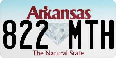 AR license plate 822MTH