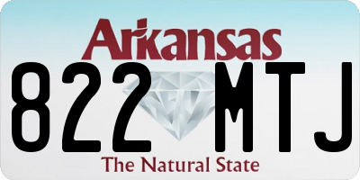 AR license plate 822MTJ