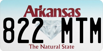 AR license plate 822MTM