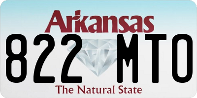 AR license plate 822MTO