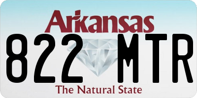AR license plate 822MTR