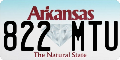 AR license plate 822MTU