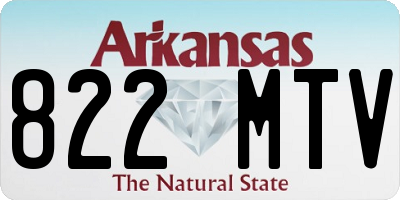 AR license plate 822MTV