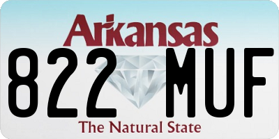 AR license plate 822MUF