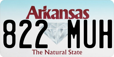 AR license plate 822MUH