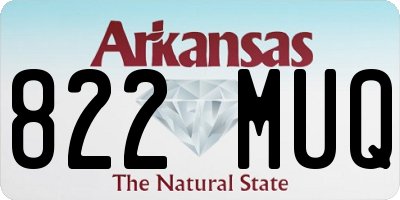AR license plate 822MUQ