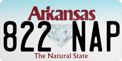 AR license plate 822NAP