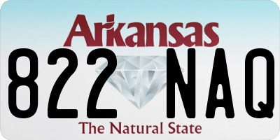 AR license plate 822NAQ
