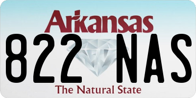 AR license plate 822NAS