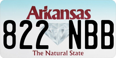 AR license plate 822NBB