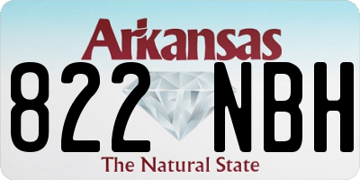AR license plate 822NBH