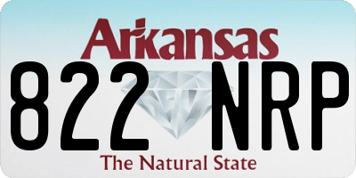 AR license plate 822NRP