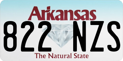 AR license plate 822NZS