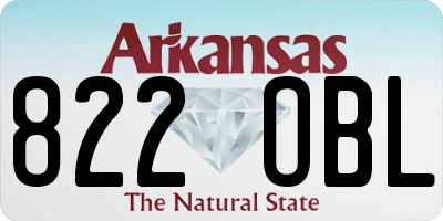 AR license plate 822OBL