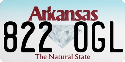 AR license plate 822OGL