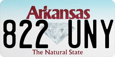 AR license plate 822UNY