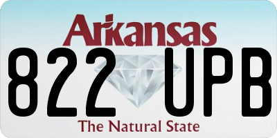 AR license plate 822UPB