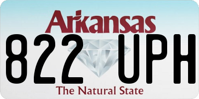 AR license plate 822UPH