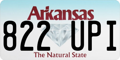 AR license plate 822UPI