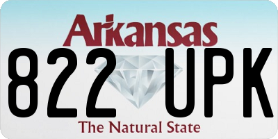 AR license plate 822UPK