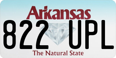 AR license plate 822UPL