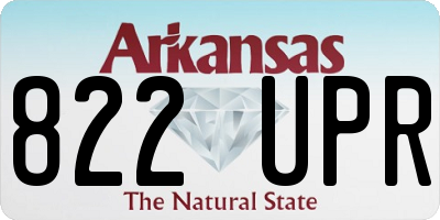 AR license plate 822UPR