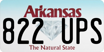 AR license plate 822UPS