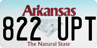 AR license plate 822UPT