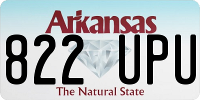 AR license plate 822UPU