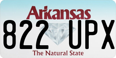 AR license plate 822UPX