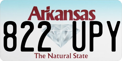 AR license plate 822UPY