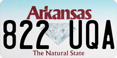AR license plate 822UQA