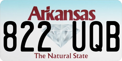 AR license plate 822UQB
