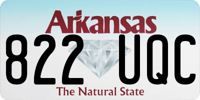 AR license plate 822UQC