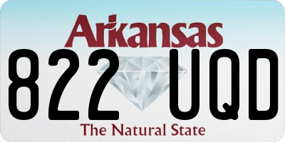 AR license plate 822UQD