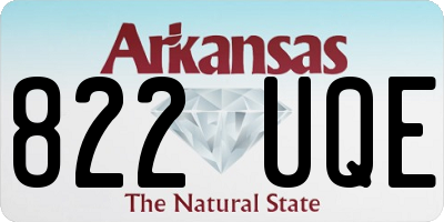 AR license plate 822UQE