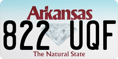AR license plate 822UQF